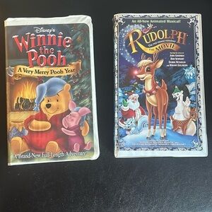 Winnie the Pooh & Rudolph VHS Christmas Movie Specials